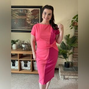 Pink 1960’s Pinup Cocktail Dress!  🌸